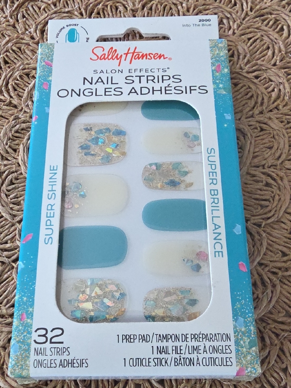Sally Hansen Salon Effects Nail Strips  Into The Blue 2000